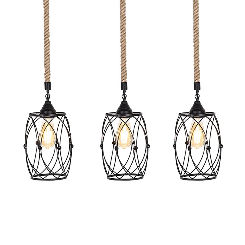 Suspension créative de forme semi-circulaire lustre industriel fer