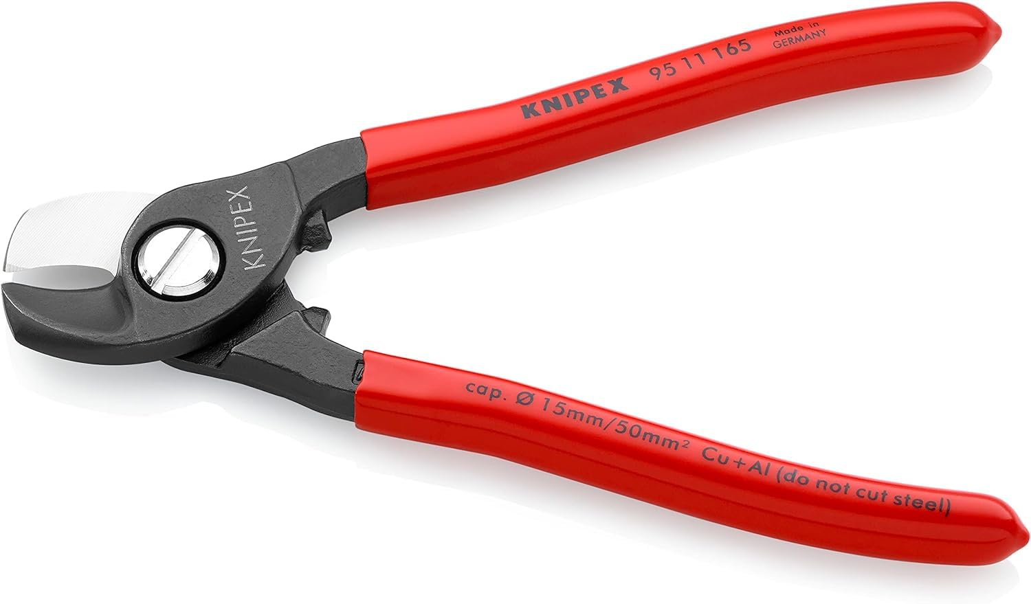 KNIPEX Cesoia per cavi 165 mm 95 11 165 SB rivestiti in resina sintetica