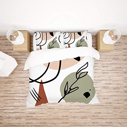 Housse de couette bohème avec 2 taies d'oreiller pour lit double - 3