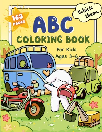 ABC Coloring Book for Kids Ages 3-6: Vehicle-Themed ABC Workbook for Toddlers and Preschoolers: Letter Tracing, Fun Facts, Quizzes, and Coloring Pages – Cute and Easy Practice Book for Kindergarten. image 2