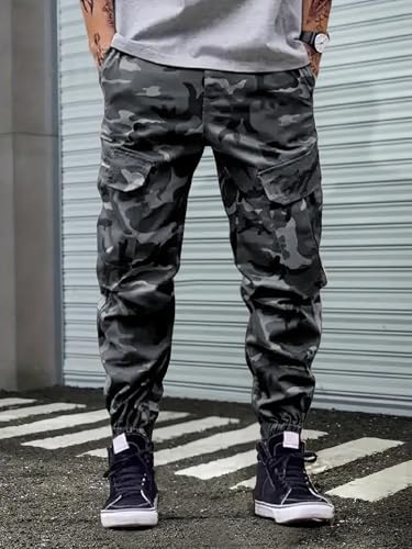 Image of Lymio Men Cargo || Army Design Cargo || Cotton Drawstring Pant Six Pocket (Also Available in Plus Sizes) (Army-03-04)