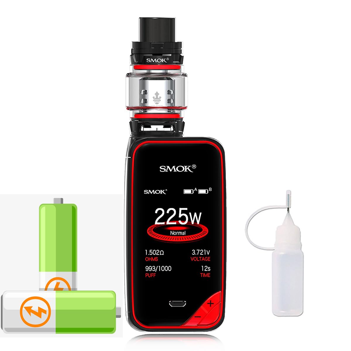 how much is elf bar vape Cigarrillo Electrónico, Authentic Smok X Priv 225W, Vaporizador TFV12 de 8  ml y 2 Baterías Recargables,con Pantalla Colorida, sin nicotina, sin  líquido (Negro Rojo) : Amazon.es: Electrónica