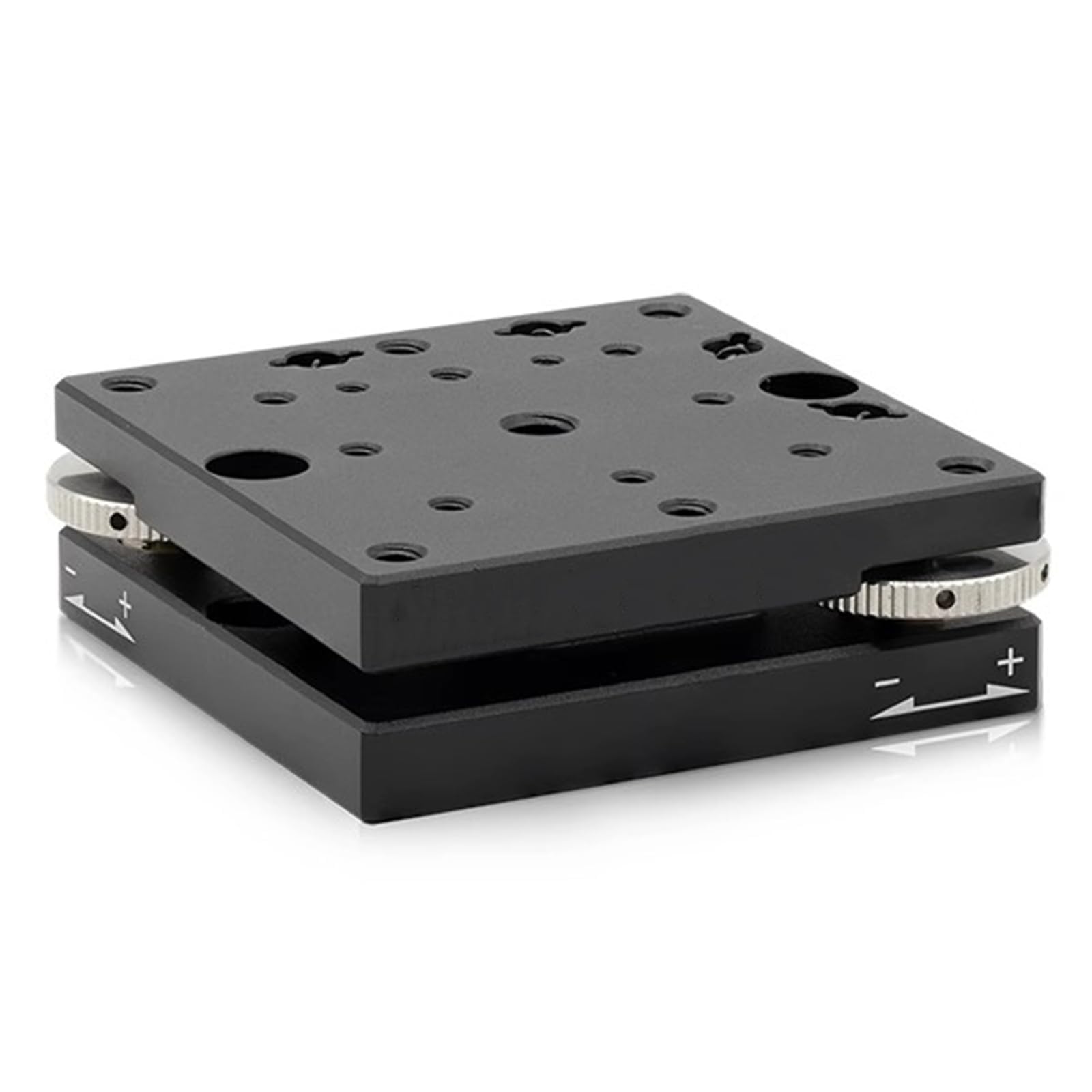 COYEUX Manual Xy-axis Tilt Stage, Precision Micrometer Tilt Platform With Fine Adjustment ±2°, Aluminum Alloy Load Bearing Base For Optical Alignment, Laboratory Microscopy 60mm