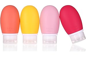 The Must-Have Leakproof Travel Essentials: Our 4-Pack Reusable Silicone Squeeze Tubes
