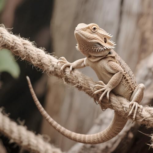 Cuerdas de cáñamo para escalada de reptiles accesorios tanque 55cm 5