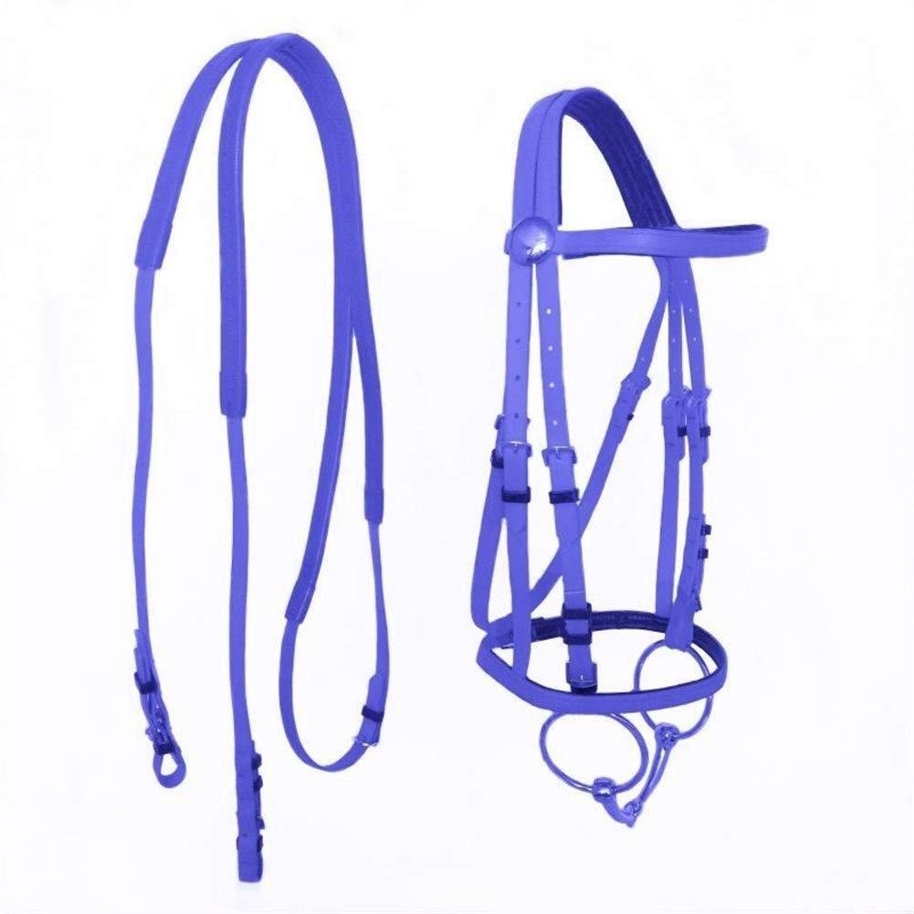 Haltbar Pferdekopf Kragen Halter Reiten Bridle Reiten Ausrüstung Halter PVC Pferdereitzubehör (Color : Light Yellow)
