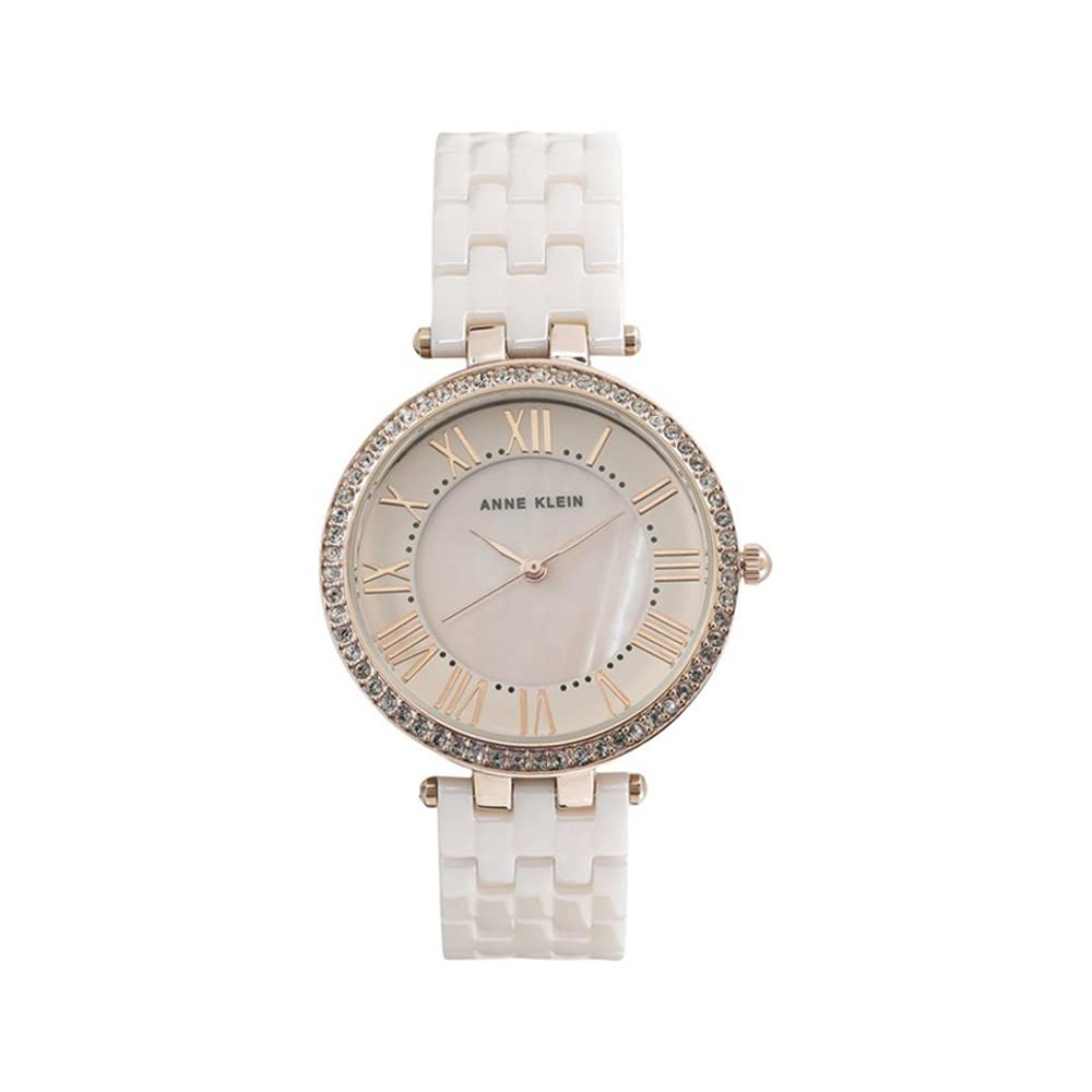 Anne Klein Quartz Analog Mother of Pearl Dial Ceramic Strap Watch for Women-NEAK2130RGLP (B017CWEPE0) Amazon Price History, Amazon Price Tracker