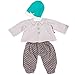 Produktbild Götz 3402839 Babykombi Stylish Spots Gr. S - 3-teiliges Bekleidungsset für Babypuppen mit Einer Größe von 30 - 33 cm - bestehend aus Mütze, Oberteil, Hose
