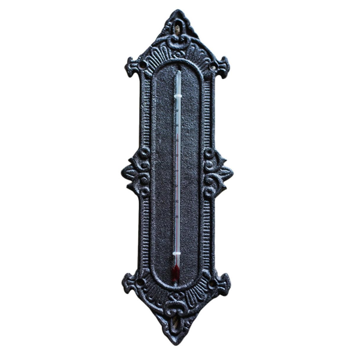 Wandthermometer aus Eisen Schwarz, 1 Stück für Gewächshaus
