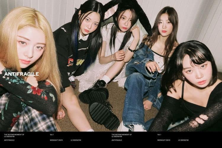 Miniatura 5 de DREAMUS LE SSERAFIM ANTIFRAGILE 2 Mini Álbum Weverse Álbum Plataforma Versión Titular de la tarjeta+Tarjeta Fotocard+Tarjeta QR+Guía del