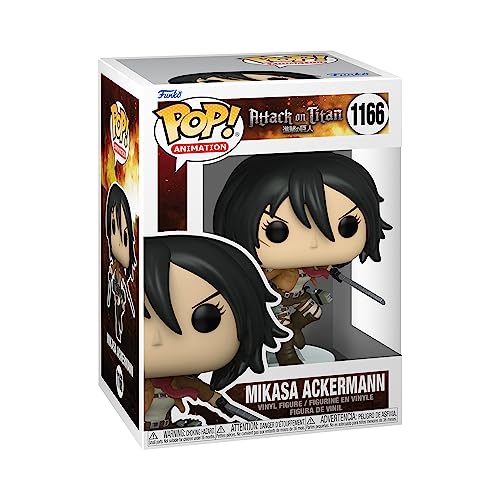 Funko POP! Animation: Attack On Titan - Mikasa Ackerman - Figura de Vinilo Coleccionable - Idea de Regalo- Mercancia Oficial - Juguetes para Niños y Adultos - Anime Fans - Muñeco para Coleccionistas
