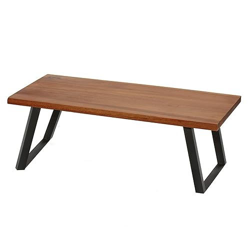 Miniatura 4 de G.E.T. RISER-9-UR - Elevador de monitor de madera con patas plegables, elevación de 9 pulgadas, estilo urbano rústico Urbano