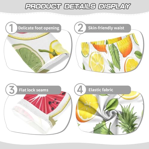 Bolaz Toddler Girls Leggings Printed Yoga Pants Leggings Pear Pineapple Fruit for Kids3