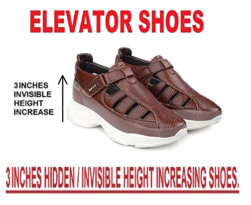 Image of BXXY Men's 3 Inch Hidden Hight Increasing Casual Outdoor Wear Sandal