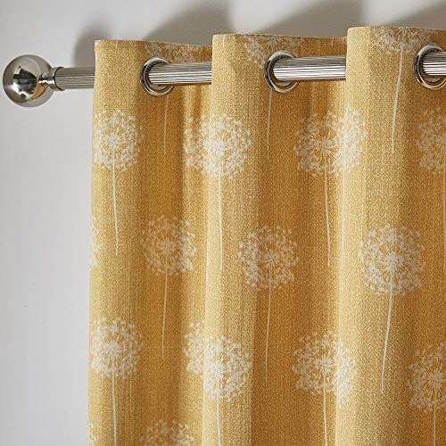 Bedmaker Silhouette Ochre Curtains 46 x 72 - BM, W 46" x L 72" (1 Panels) - Image 2