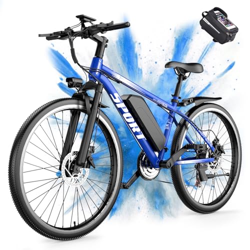 Image of Misodo Electric Bike for Adults, 1500W Peak Mountain Ebike with 25 MPH, 65 Miles Range, 7 Speeds, 48V 10Ah Removable Battery 26 inch Ebike for Commute