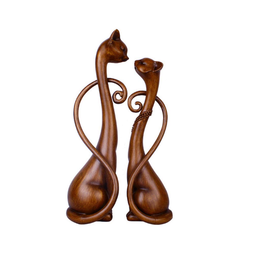 Pareja de Color de Madera Europea decoración de Gato Sala de Estar Mueble de TV gabinete de Vino decoración Regalo de Boda