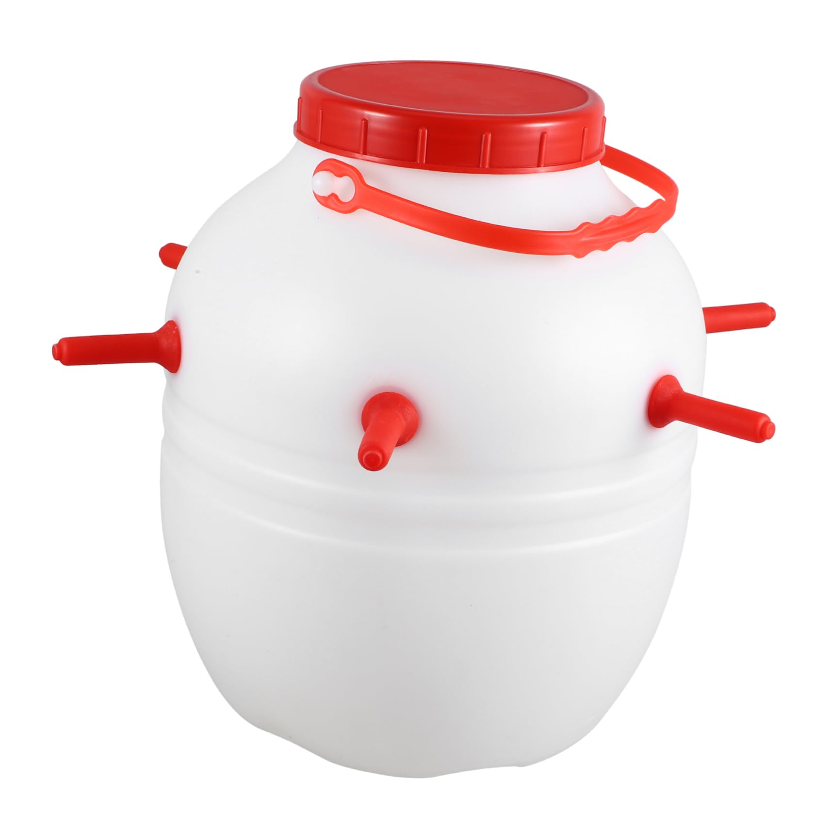 Biberón de Silicona para Corderos, Plástico Blanco, 8 Boquillas | Gran Capacidad 8l, Resistencia a Altas Temperaturas, para Mulas y Cerdos Color Aleatorio Estilo Aleatorio