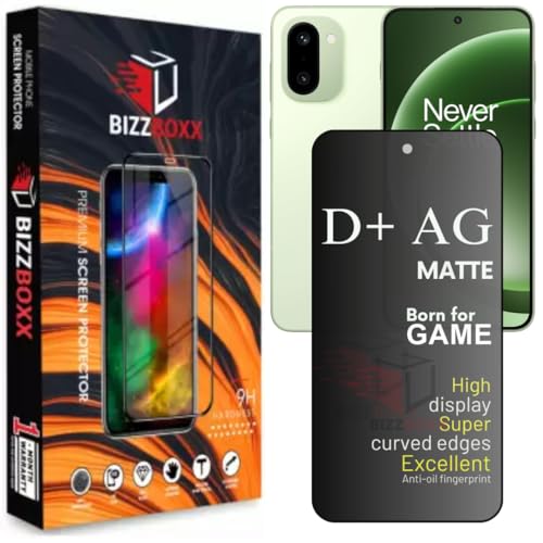 Image of D+ AG Matte Tempered Glass Screen Guard Protector Compatible With OnePlus 15R Anti Fingerprint Gaming Special Temper With Camera Cut (One Plus 15R - 6.83 Inch)- Pack of 1