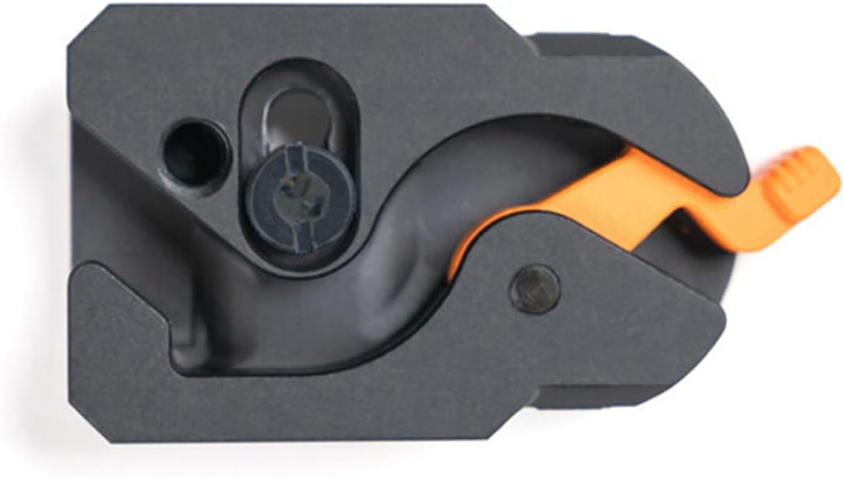 Tether Tools TetherGuard LeverLock Plate Camera Port Protection, Tripod Plate for Cable Management and TetherPro High-Speed USB-C to USB-C, High-Visibility Orange Tethering Cable