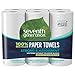 Seventh Generation Paper Towels, 100% Recycled Paper, 2-ply, 6 Rolls (Packaging May Vary)