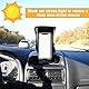 lasuroa Telefon Sonnenschutz, Schwarz Phone Sun Shade Stoff Blendfreier Telefonständer Sonnenschutz für Auto und Motorrad
