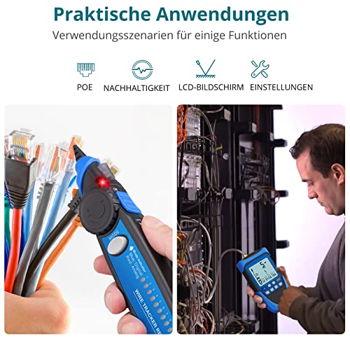 Netzwerktester YGiTK Kabel Tester mit PoE und Multifunktion