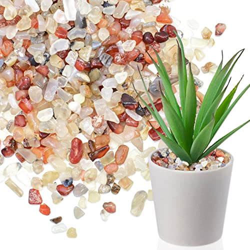 Halatool-Crystal-Pebbles-4-LB-Bulk-Bag-027-079-Natural-Landscaping-Pebbles-Aquarium-Gravel-Decorative-Polished-Stone-Suitable-for-Plants-Home-Decoration-DIY-Handmade-Fish-Tanks-Vase-Filler