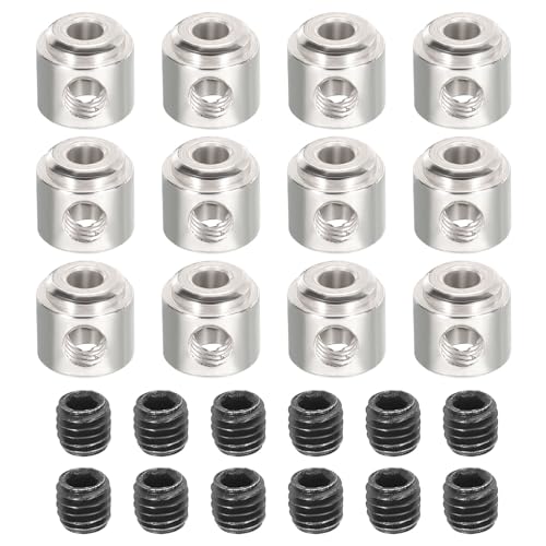 MECCANIXITY 12Pcs RC Airplane Landing Gear Stopper 304 Stainless Steel 2.1mm(0.08