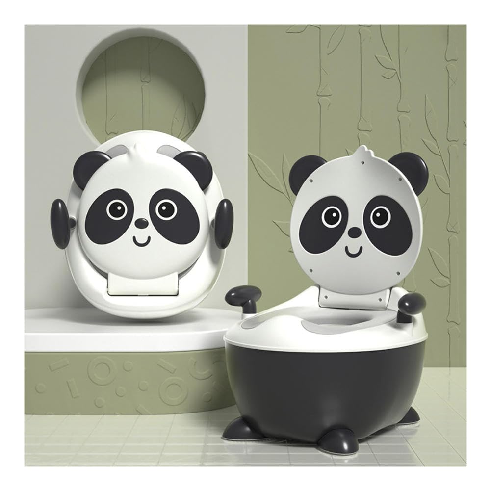 Urocza kreskówkowa panda nocnik, nocnik dla malucha, toaleta dla niemowląt, toaleta do nauki korzystania z nocnika dla chłopców i dziewcząt, toaleta dla maluchów, nocnik, antypoślizgowe stopy,