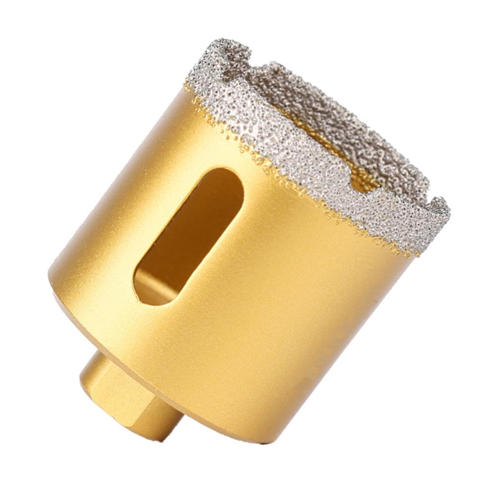 Rosca M10 Brocas de perforación de diamante seco soldadas al vacío Sierra perforadora para baldosas de cerámica Granito Mármol Porcelana Ladrillo Juego de brocas Herramientas, 42 mm, Rosca M10