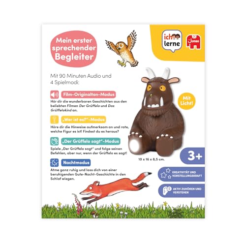 Jumbo Ich lerne, Der Grüffelo, My First Talking Companion, 4 Game Modes, 90 Minute Stories, Songs & Night Light for Children - Image 4