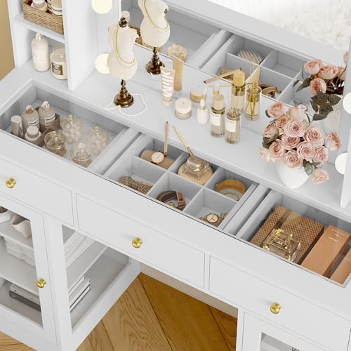 Luxury Makeup Vanity Desk with Lights