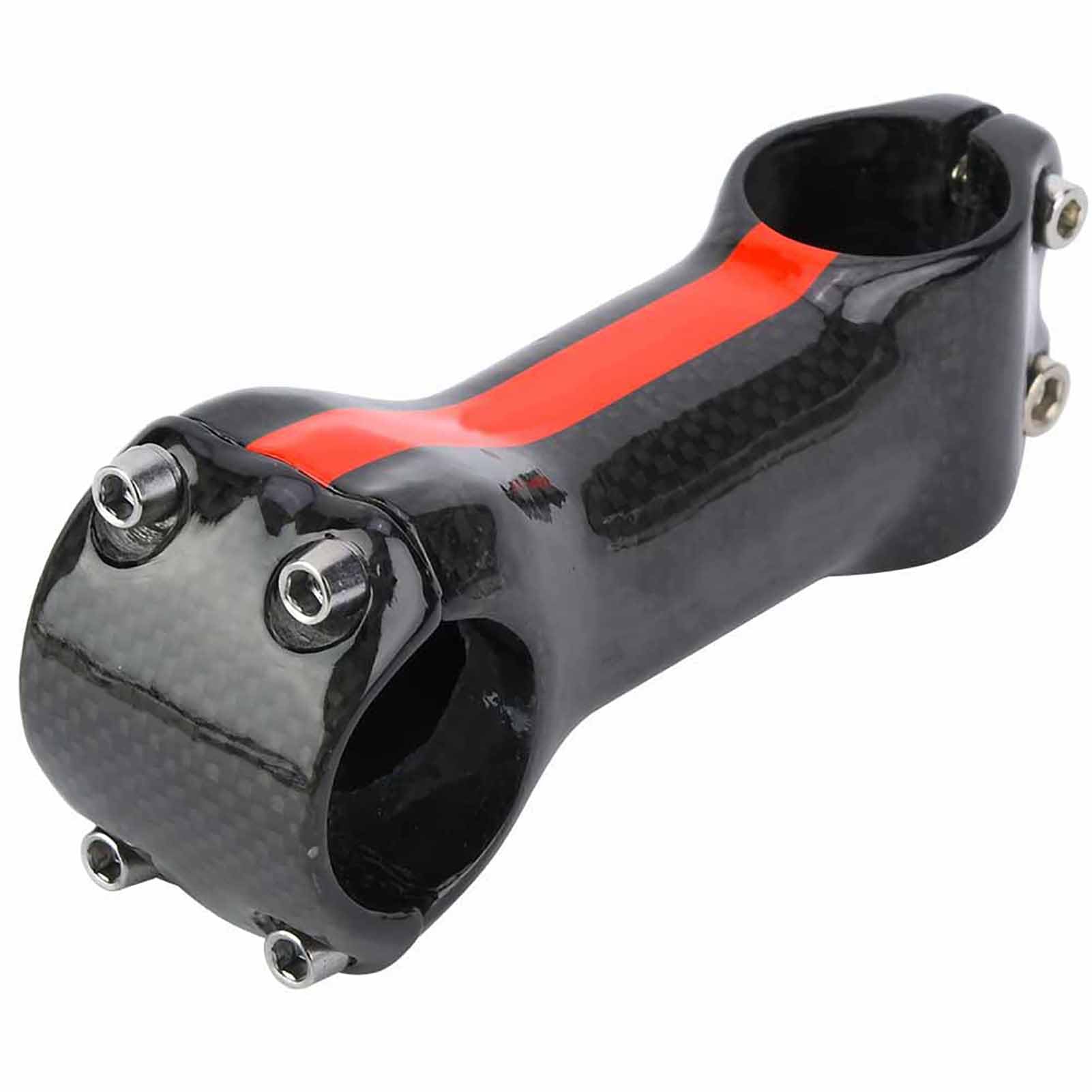 Wspornik roweru z włókna węglowego Lekki wspornik kierownicy roweru o wysokiej wytrzymałości do górskiego roweru szosowego Kierownica 31,8 mm Niebieski Zielony Czerwony 80 mm 90 (Czerwony 100*31,8 mm)