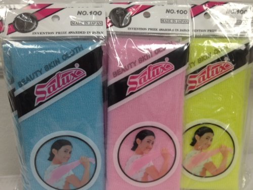 Salux Nylon Japanese Beauty Skin Bath Wash Cloth/towel 12 Pack by SALUX