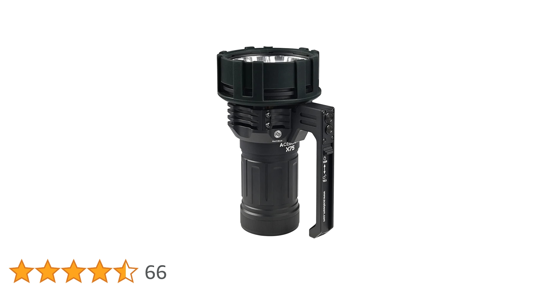 ACEBEAM Lanterna X75 mais brilhante 80.000 lúmens PD60W-100W