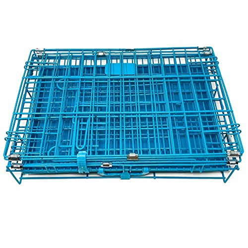 Image of Dog Trust Dog cage Double Door with Removable Tray Extra Large Suitable Breeds (36 inch Blue cage)