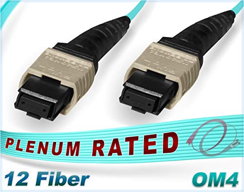 Super Brands FiberCablesDirect - 30M OM4 MTP MTP 12 Fiber Patch Cable  B Type Polarity 