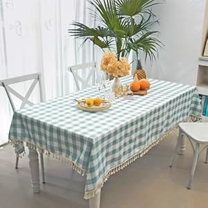 Midsummer Breeze Vintage Floral Rectangle Tablecloth – 56×84 inch- Jacquard Fabric of Yarn Dyed Rectangular Table Cloth