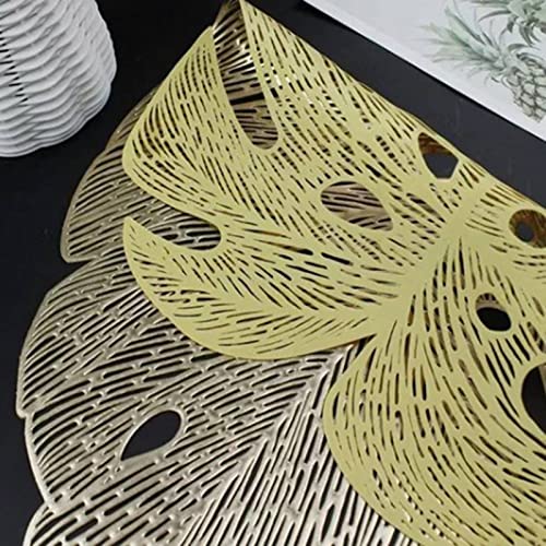 Sets de table décoratifs Monstera ajourés antidérapants pour salle à manger