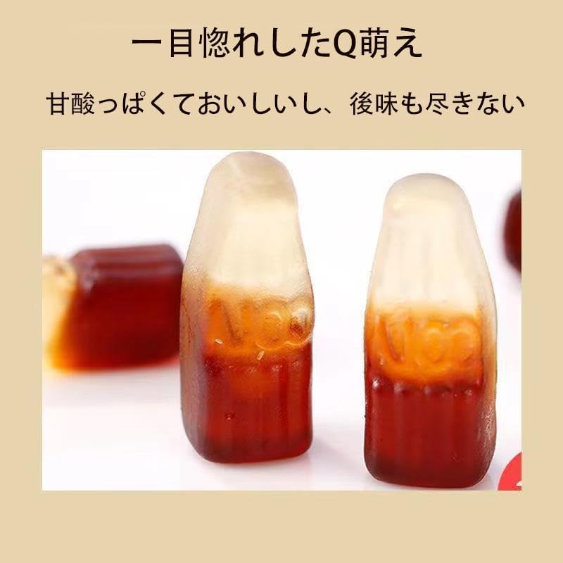 Amazon.co.jp: グミ2024新型ネット赤スナックコーラ美コーラボトル型