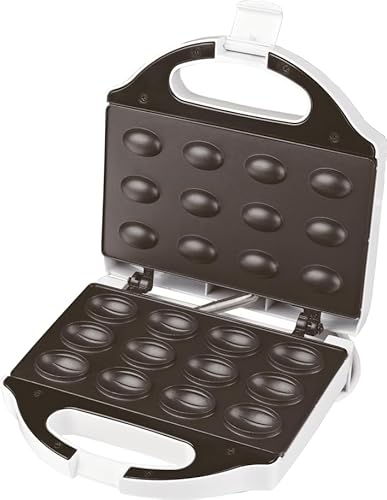 Graziano, Nut Maker, Walnut Shaped Cake Maker, with Non-Stick Plate, Heat-Resistant Handle and Light Indicators, 750W - Image 3