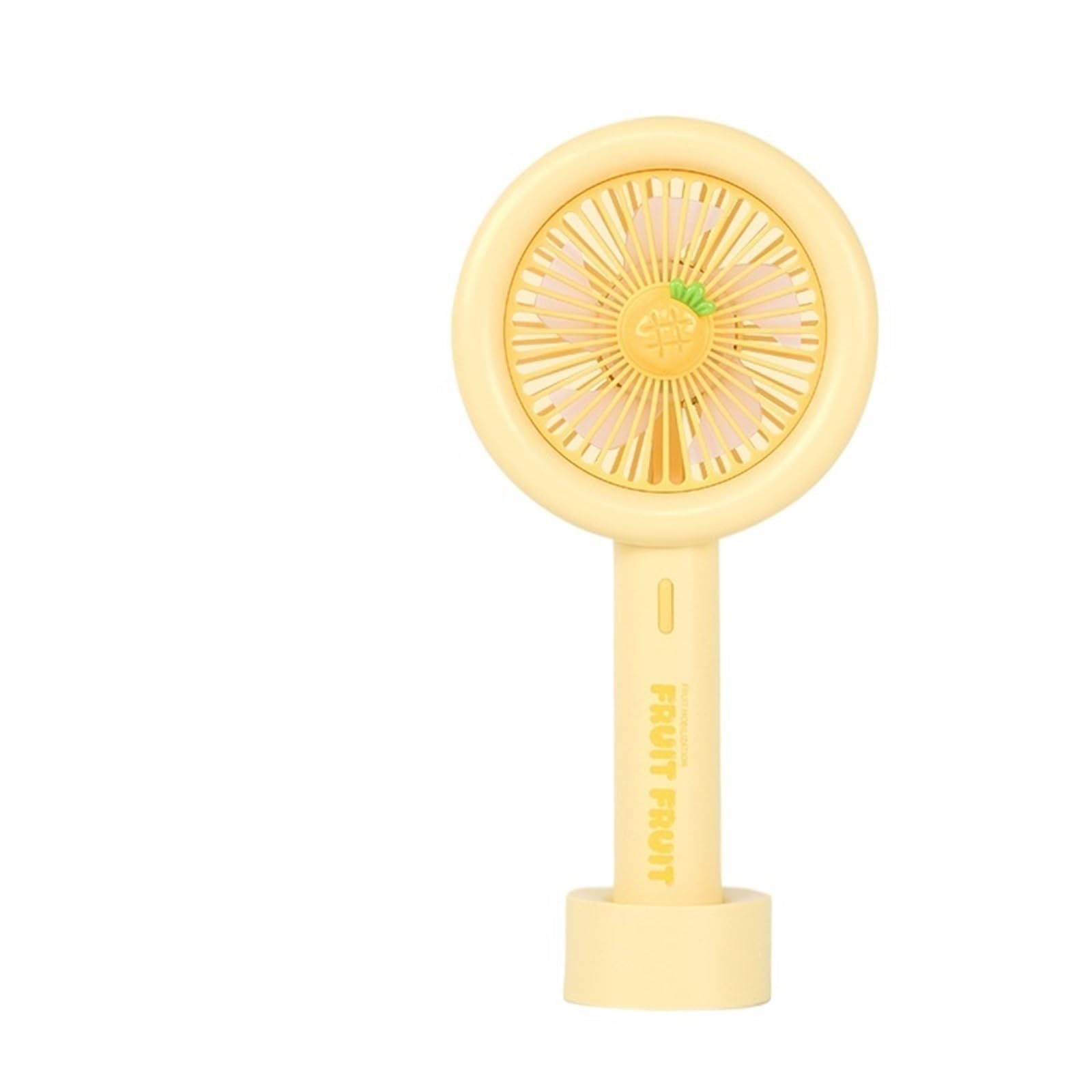 UDPOIUYT Hand Held Fan, USB Handheld Fan Strong Wind Portable for Travel Camping Multicolor(Yellow)