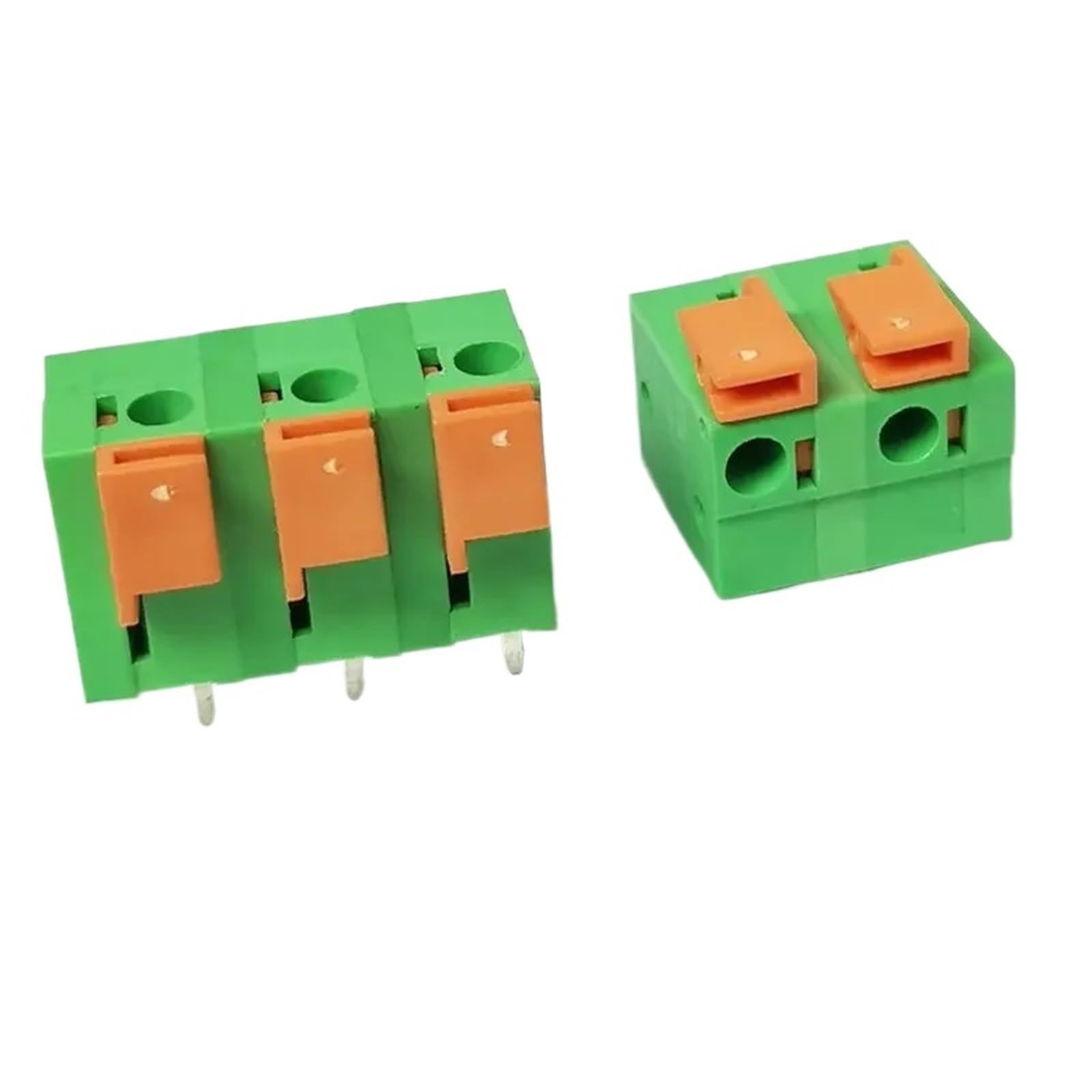 50 x złączka sprężynowa dociskowa do obwodów drukowanych, 5,08 mm / 0,2 cala i 7,62 mm / 0,3 cala (142 V pionowo 5,08 mm, 5P)
