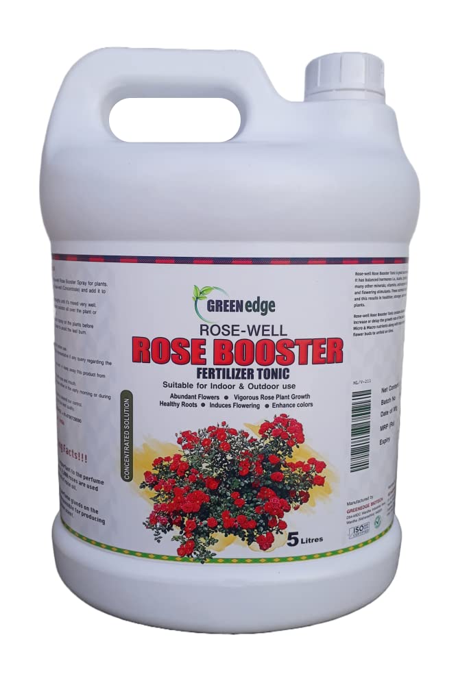 Greenedge Rosewell ROSE BOOSTER Fertilizer (5 Liters) Liquid Concentrate for Rose Nourishment