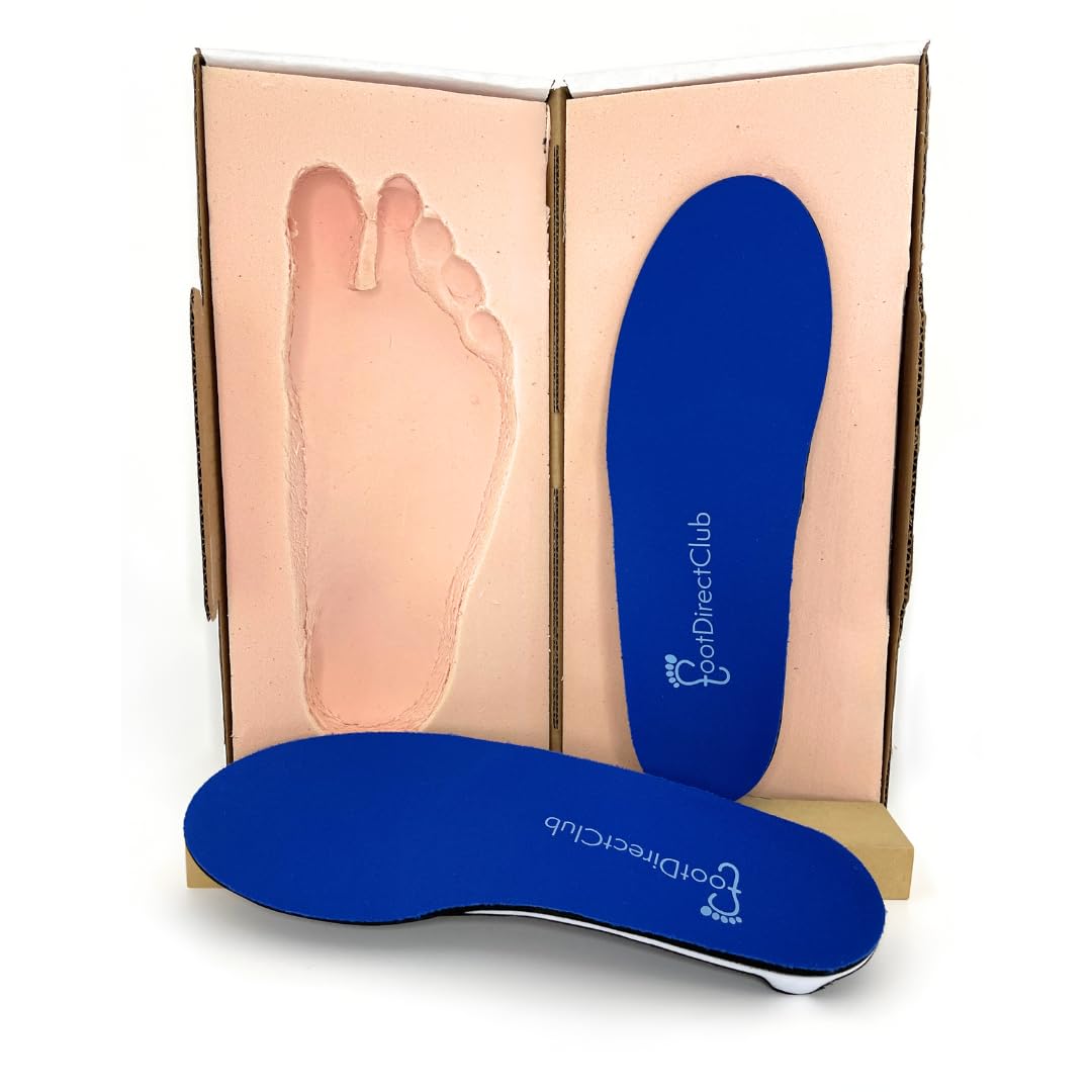 Custom Molded Sports Insoles Athletic Orthotic Inserts for Runners Fitness Shock Absorption Arch Support Plantar Fasciitis Relief