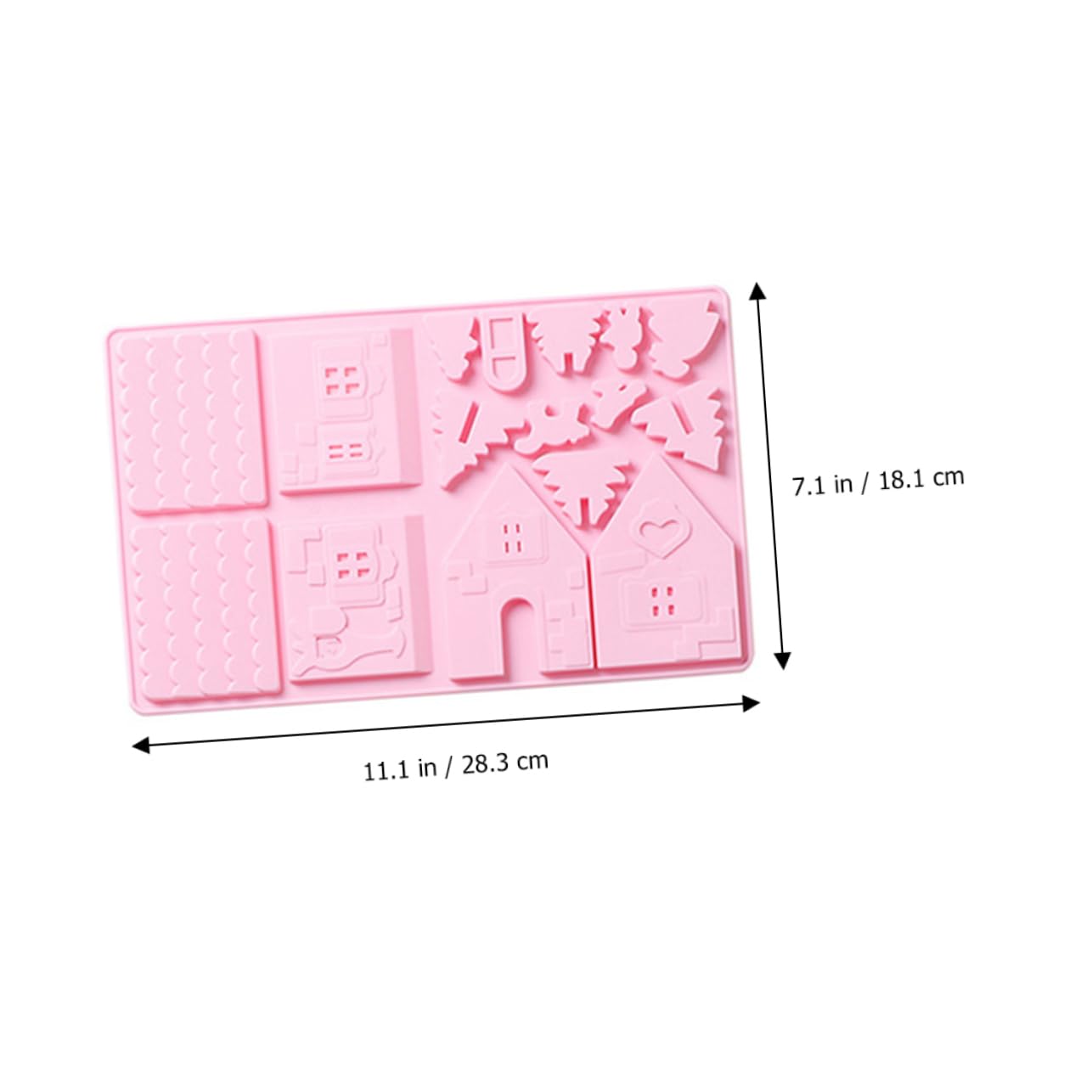 Alipis 7 Juegos Herramientas para Hornear Pasteles Forma De Hacer Dulces Molde para Muffins De Navidad Barra Xmas Cortadores De Galletas Molde De Silicona para Galletas Blue 2 Piezas * 7