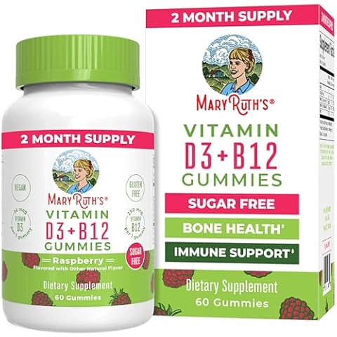 MaryRuth Organics Vitamin D3 + Vitamin B12 Gummies Cover