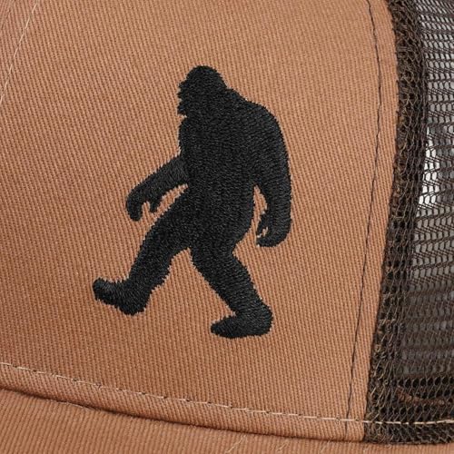 Image of Wild Bigfoot Trucker Hats for Men & Women - Great Men's Snapback Hats, Perfect for Bigfoot Gifts Sasquatch Gifts