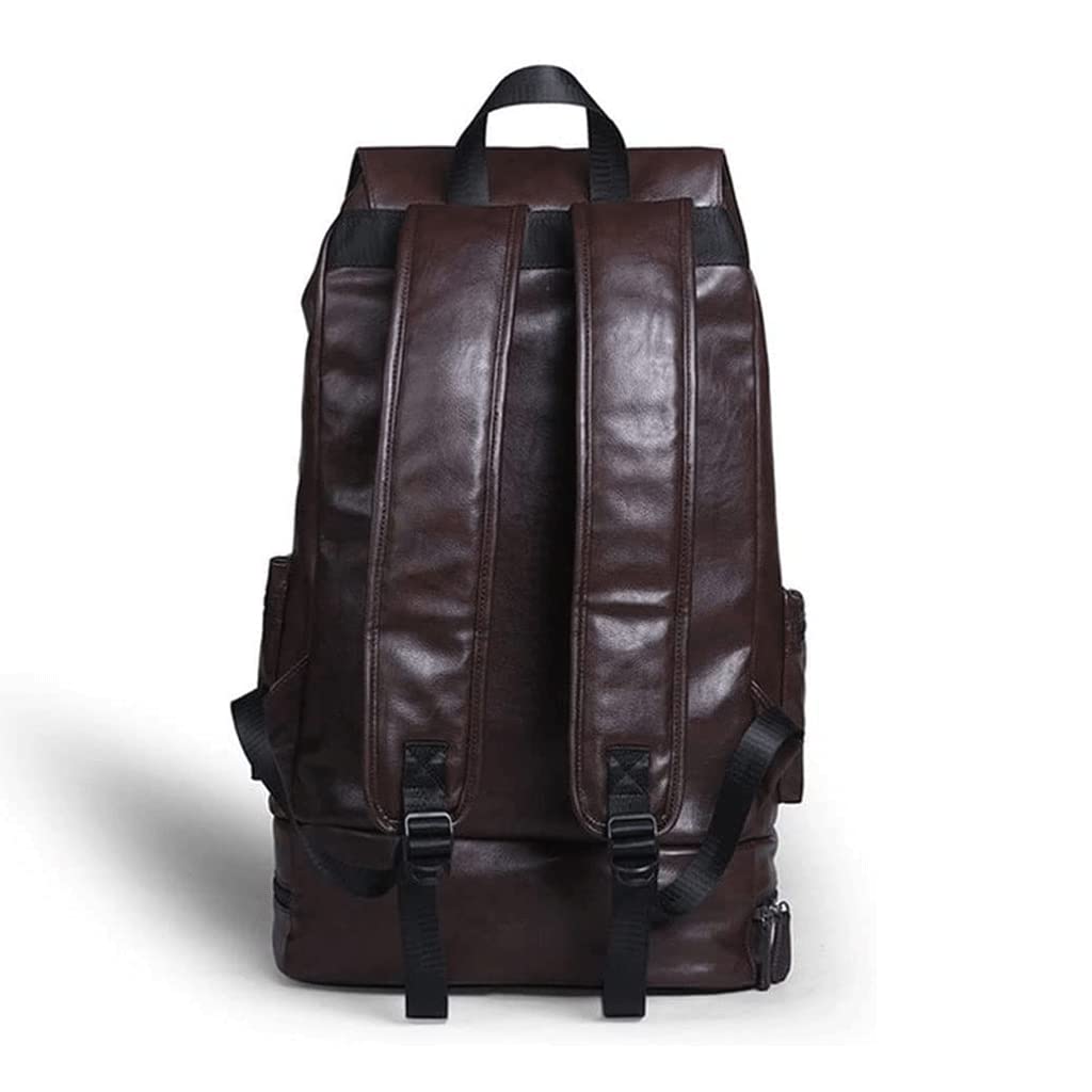 Zaino da Viaggio Zaino Portatile per Laptop Zaino da Lavoro Semplice alla Moda da Uomo Zaino da Giorno con Presa USB Zaino da Viaggio Unisex per Esterni,Nero-20x38x55cm